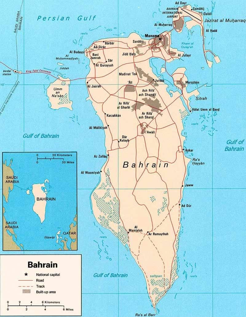 નકશો બેહરીન road map લોકેટર